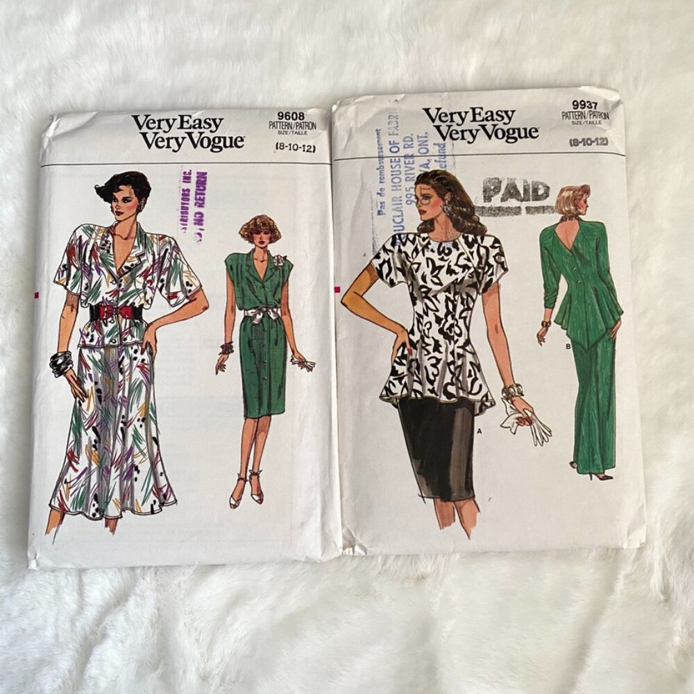 2 Very Easy Very Vogue Sewing Patterns